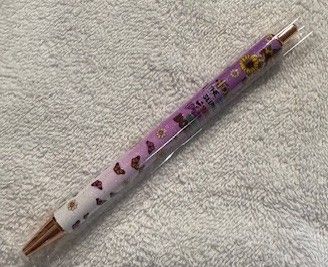 Wrapped Clickable Ink Pens No Beads