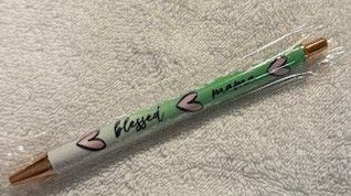 Wrapped Clickable Ink Pens No Beads