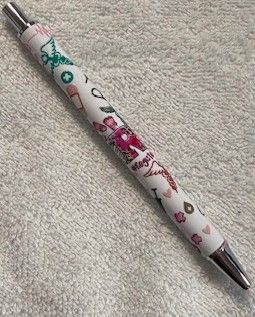 Wrapped Clickable Ink Pens No Beads