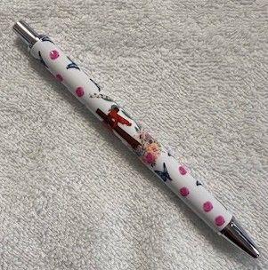 Wrapped Clickable Ink Pens No Beads