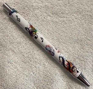 Wrapped Clickable Ink Pens No Beads