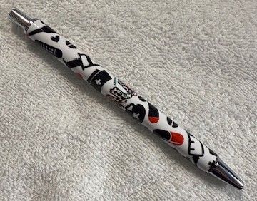 Wrapped Clickable Ink Pens No Beads