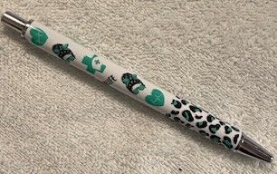 Wrapped Clickable Ink Pens No Beads