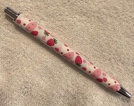 Wrapped Clickable Ink Pens No Beads