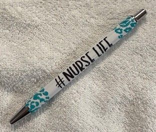 Wrapped Clickable Ink Pens No Beads