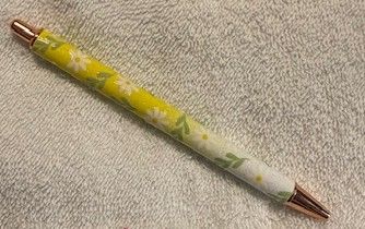 Wrapped Clickable Ink Pens No Beads