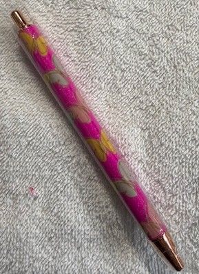 Wrapped Clickable Ink Pens No Beads