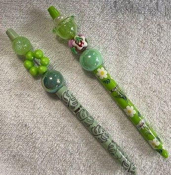 Wrapped Inkpens with Beads