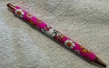 Wrapped Clickable Ink Pens No Beads