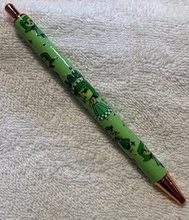 Wrapped Clickable Ink Pens No Beads