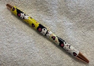 Wrapped Clickable Ink Pens No Beads