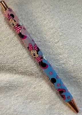 Wrapped Clickable Ink Pens No Beads