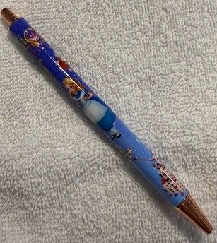 Wrapped Clickable Ink Pens No Beads