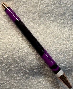 Wrapped Clickable Ink Pens No Beads