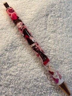 Wrapped Clickable Ink Pens No Beads