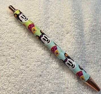 Wrapped Clickable Ink Pens No Beads