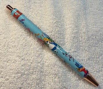 Wrapped Clickable Ink Pens No Beads