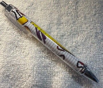Quality Wrapped and Covered Clickable Ink Pens NO BEADS