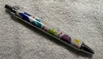 Quality Wrapped and Covered Clickable Ink Pens NO BEADS