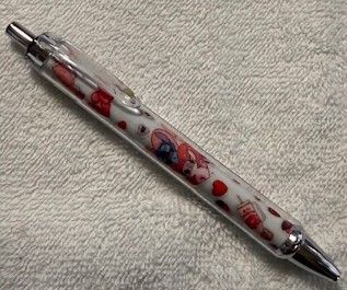 Quality Wrapped and Covered Clickable Ink Pens NO BEADS