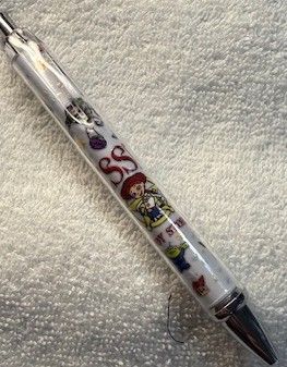 Quality Wrapped and Covered Clickable Ink Pens NO BEADS