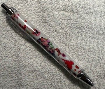 Quality Wrapped and Covered Clickable Ink Pens NO BEADS