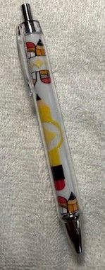 Quality Wrapped and Covered Clickable Ink Pens NO BEADS