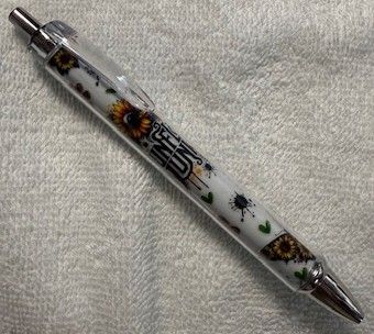 Quality Wrapped and Covered Clickable Ink Pens NO BEADS