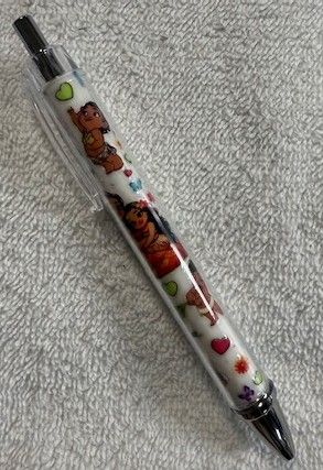 Quality Wrapped and Covered Clickable Ink Pens NO BEADS