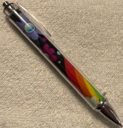 Quality Wrapped and Covered Clickable Ink Pens NO BEADS