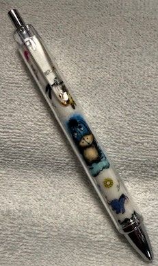 Quality Wrapped and Covered Clickable Ink Pens NO BEADS