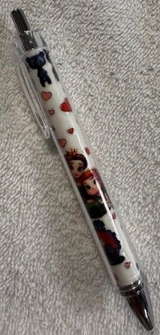 Quality Wrapped and Covered Clickable Ink Pens NO BEADS