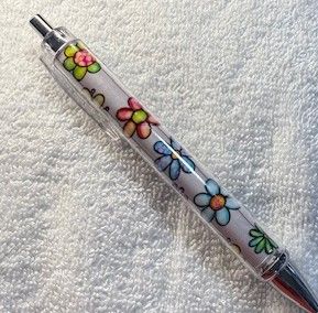 Quality Wrapped and Covered Clickable Ink Pens NO BEADS