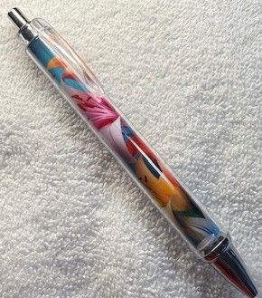 Quality Wrapped and Covered Clickable Ink Pens NO BEADS