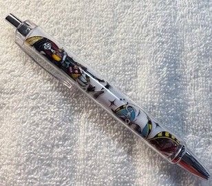 Quality Wrapped and Covered Clickable Ink Pens NO BEADS