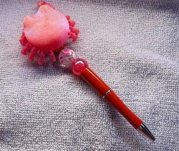 Pens and Key Chains with 3D Printed Characters