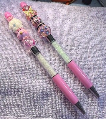 Beadable, Fillable, Wrappable Ink Pens
