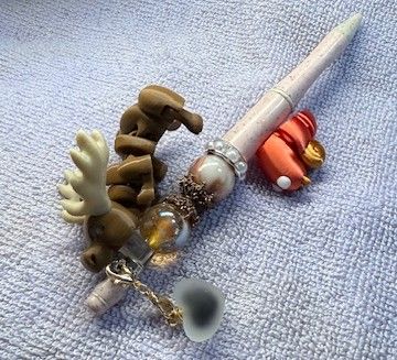 Pens and Key Chains with 3D Printed Characters