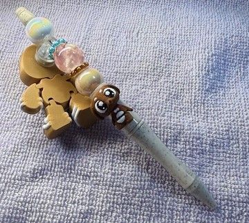 Pens and Key Chains with 3D Printed Characters