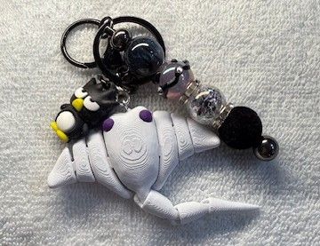 Pens and Key Chains with 3D Printed Characters