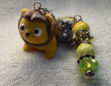 Pens and Key Chains with 3D Printed Characters