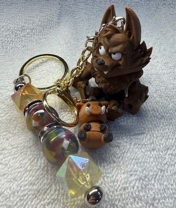 Pens and Key Chains with 3D Printed Characters