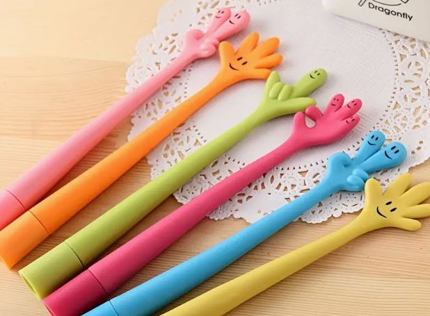 Fun creative cartoon gesture ballpoint pen.