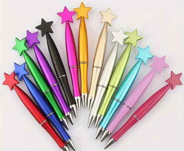 Creative Glitter Star ballpoint pen.