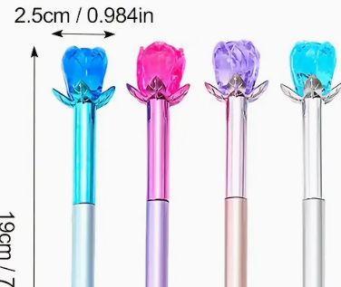 Diamond Crystal Rose Pens