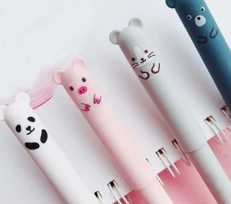 Animals Pig Bear Panda Mouse Erasable Gel Pen