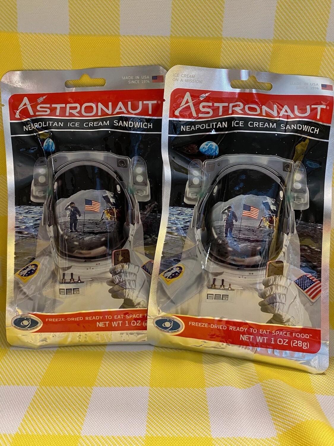 Astronaut Neapolitan Freeze Dried Ice Cream Sandwich