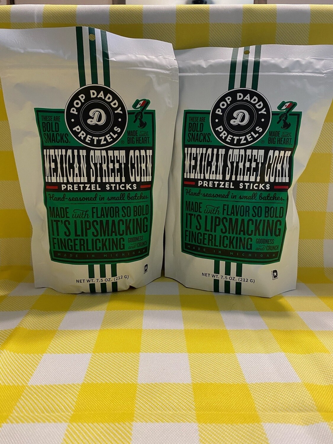 Pop Daddy Mexican Street Corn Seasoned Pretzels 7.5 Oz