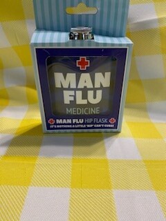 Man Flu Hip Flask