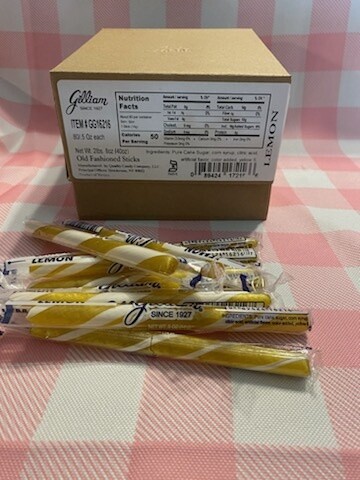 Gilliam&#39;s Old Fashioned Candy Sticks Lemon